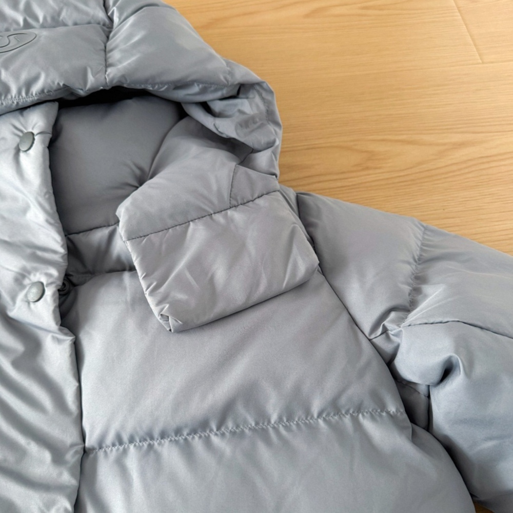 Lululemon Grey Short Hooded Puffer Down Jacket Winter Coat - Picture 11 of 12